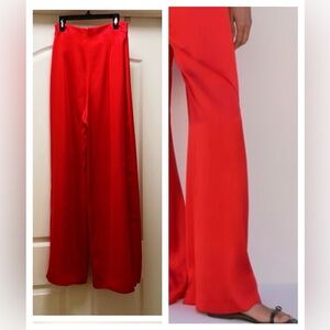 Zara- Elegant Red Women's Pants